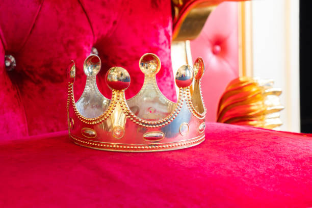 istock King crown on the vintagechair 1198618779