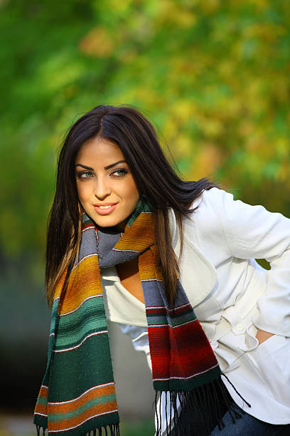 istock Woman smiling in Autumn 119862227