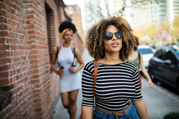 istock In a walk with her best friends 1198622608