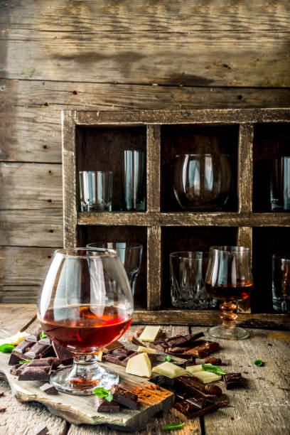 istock Glass of brandy, whiskey or cognac 1198625466