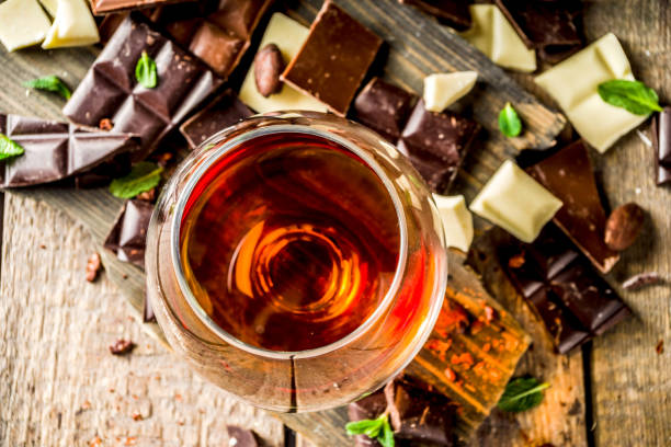 istock Glass of brandy, whiskey or cognac 1198625679
