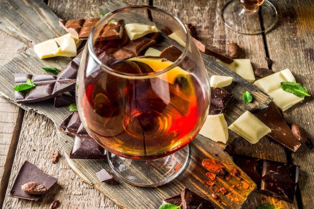 istock Glass of brandy, whiskey or cognac 1198625698