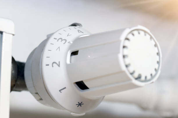 istock Close-up of a thermostat on a radiator 1198628930