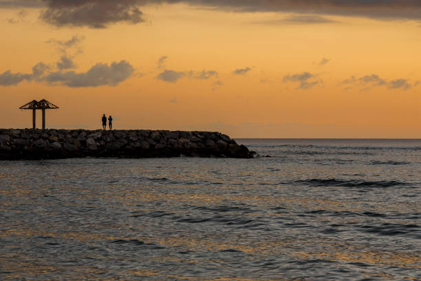 Enjoying the sunset at Lampuuk Beach, Aceh Province, Indonesia January 4, 2020