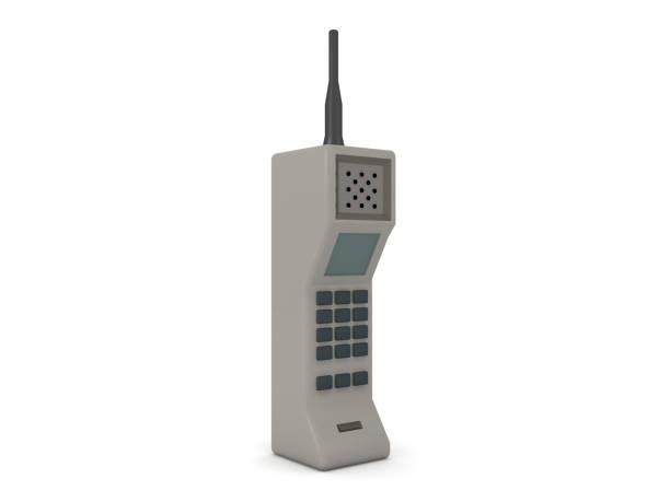 istock 3D Rendering of retro eighties brick cellphone 1198632991