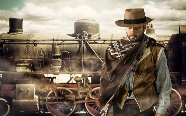 istock Portrait Of Man Standing Against Train 1198633335