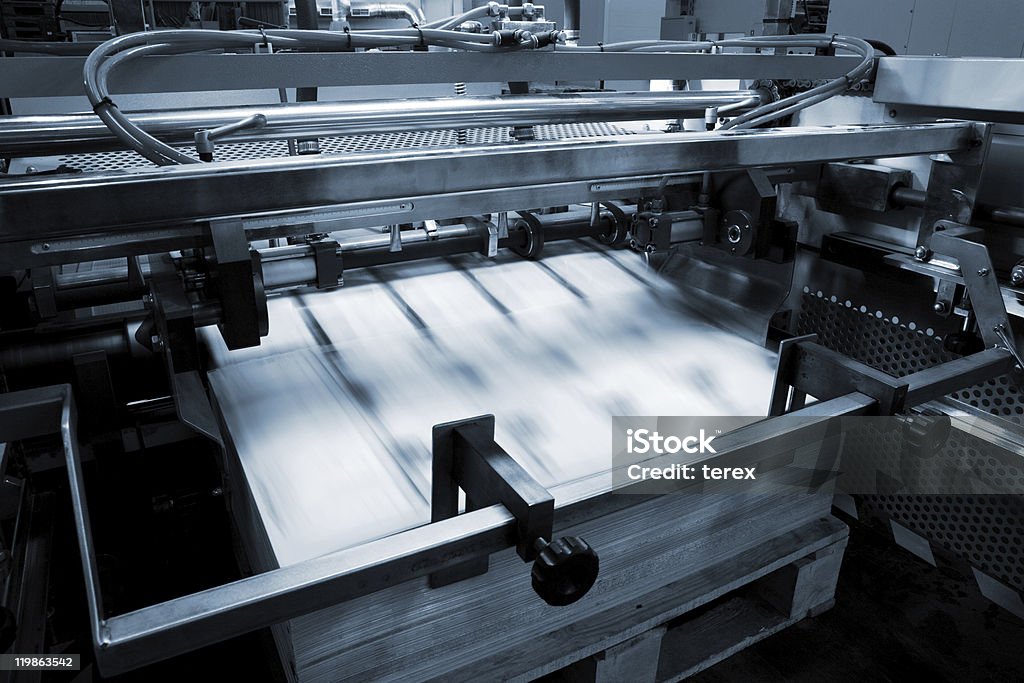 modern printing house  Printing Press Stock Photo