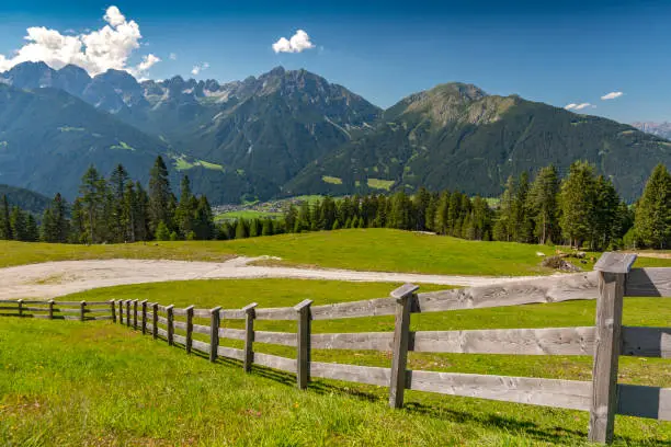 Serles mountain of the Stubai Alps in the Austrian state of Tyrol, between the Stubai Valley and Wipptal, near the Italian border, Austria.