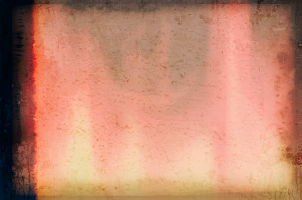 Blank grained and scratched film strip texture background