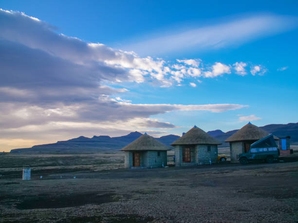 Small houses in the mountains