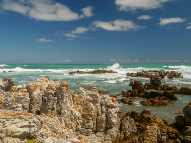 istock Wave hitting the rock. Cape of the Needles 1198638375