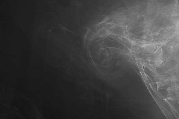 istock Close-Up Of White Smoke On Black Background 1198639038