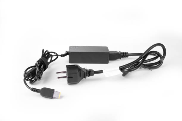 istock Power source of modern slim lightweight laptop 1198641420