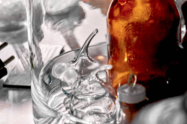 istock Glassware for laboratory or chemical experiments. 1198643161