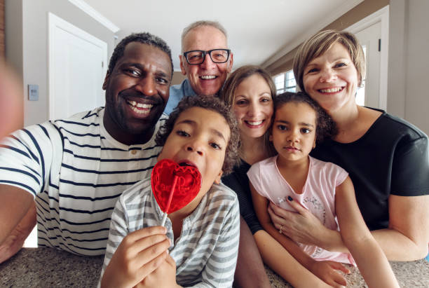 istock Multi-ethnic family portrait 1198645222