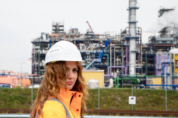 istock Female petrochemical inspector 1198651413