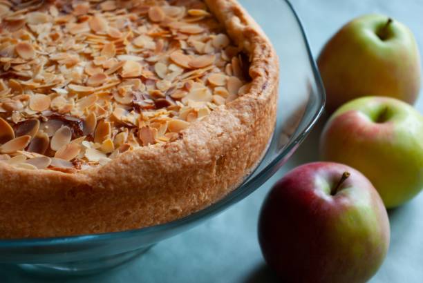 istock Homemade pie and three apples 1198651951