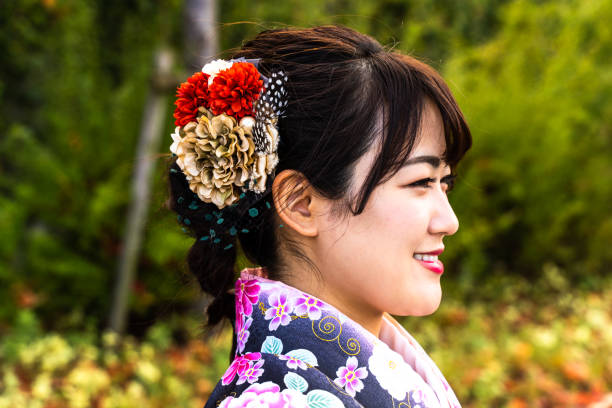 istock A woman wearing a hakama 1198652061