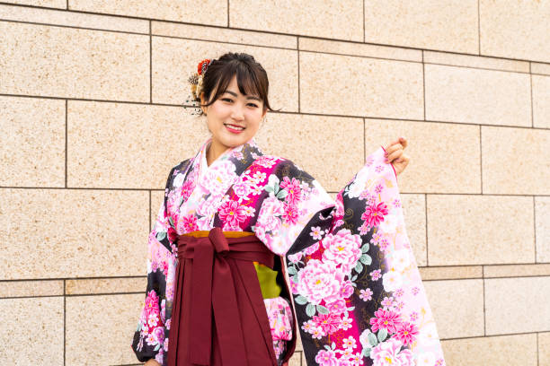 istock A woman wearing a hakama 1198652987