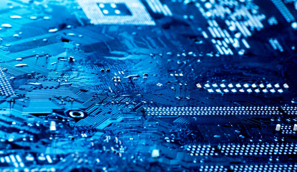 istock closeup of blue circuit on board 1198660548