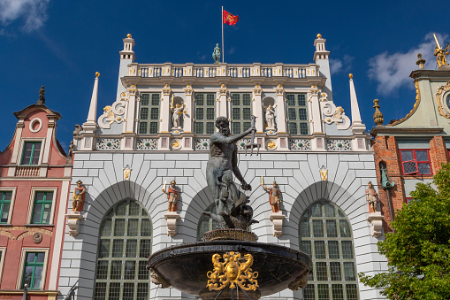 August 7, 2023: Vienna, Austria  -The Belvedere Palace garden. Photo taken during a summer day.