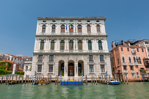 Ca' Corner, (Palazzo Corner della Ca' Granda ), Grand Canal, San Marco, Venice, Italy.
