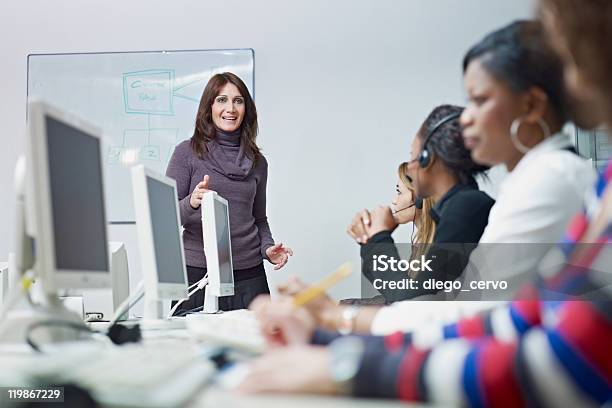 Women Working In Call Center Stock Photo - Download Image Now - Call Center, Multiracial Group, 20-29 Years