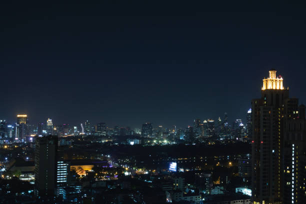 istock Modern Bangkok city at night 1198677867