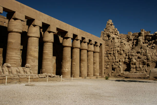 istock Sculptures at Precinct of Amun-Re in Egypt 1198682622