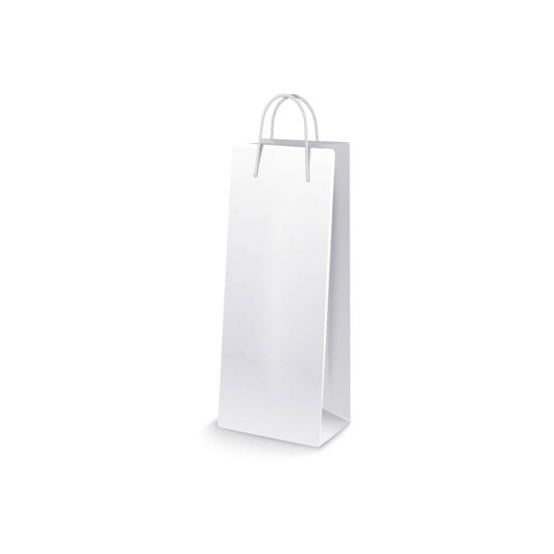 istock Paper bag, mocap. Shopping bag Isolated on white background. Realistic vector illustration. 3D 1198686207