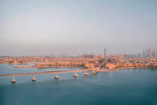 istock Panoramic authentic aerial view of Dubai 1198690697