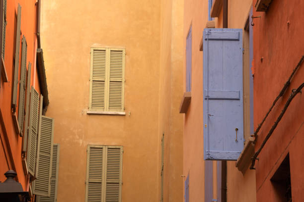 Old Town Shutters Open and Closed