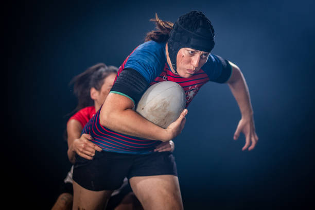 istock Rugby player running with the ball 1198693492