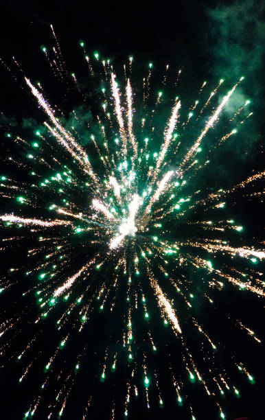 istock Fireworks in the sky. Chinese new year celebration. 1198694163