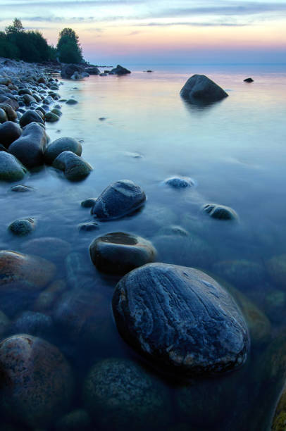 istock Lake Baikal in the summer at dawn. 1198696656
