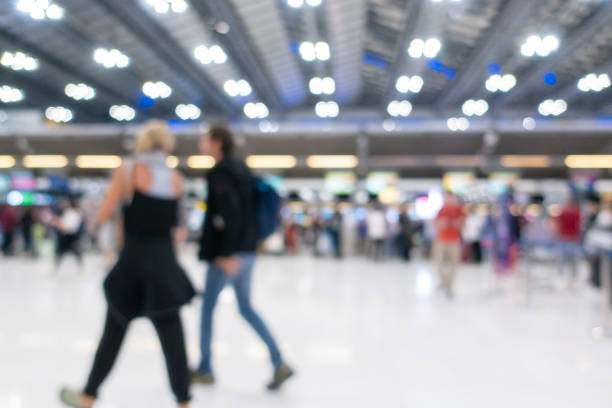 istock Blurry international airport background 1198696758