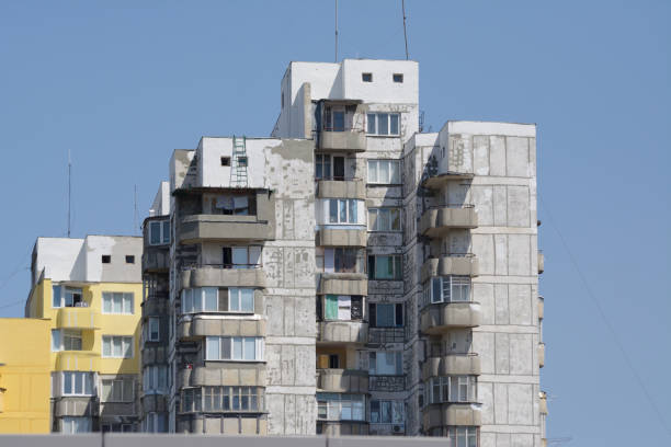istock A block of appartment buildings in run down contition 1198699585