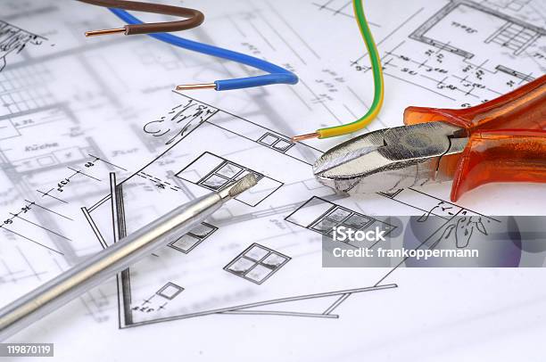 Architektonische Zeichnung Stockfoto und mehr Bilder von Architekturberuf - Architekturberuf, Bauen, Bauwerk