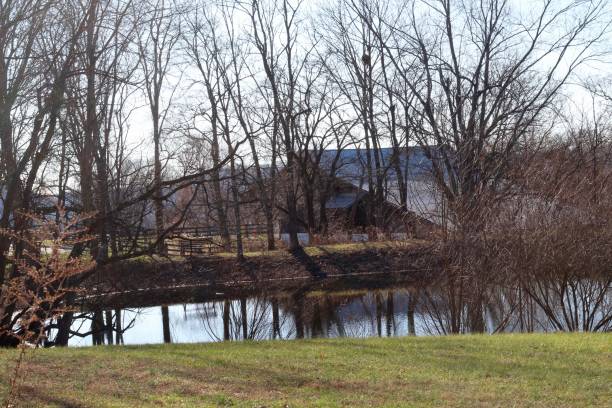 istock Reflecting Pond at the Farm 1198702979