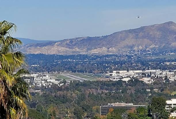 istock Van Nuys Airport and San Gabriel mountains. 1198703941