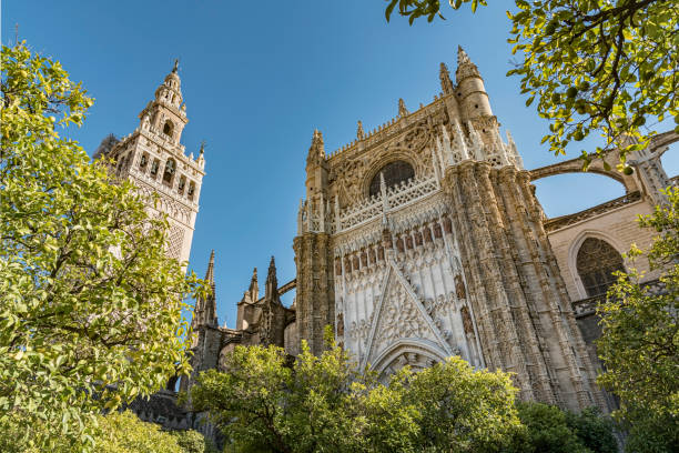 istock Seville Cathedral viewed from the Triumph Square, Spain. 1198705207