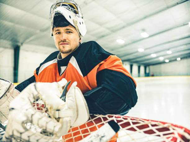 istock Pro Hockey goalie 1198707909
