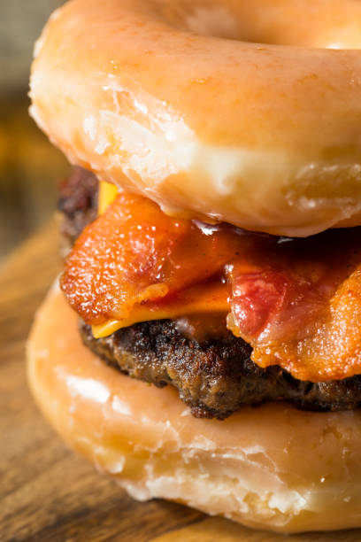 istock Homemade Donut Cheeseburger with Fries 1198708464