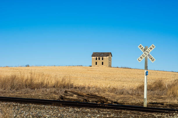 istock Abandoned Limestone House Blue Sky 1198714763