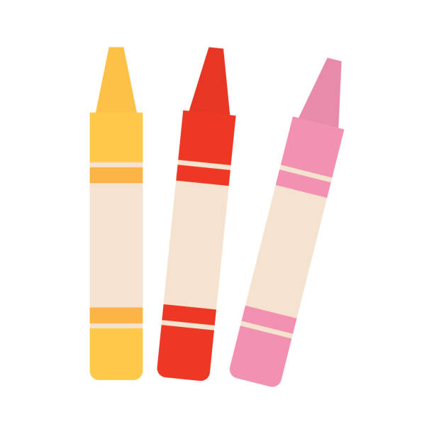 Isolated Crayons Icon Stock Illustration - Download Image Now - Crayon,  Icon, Cartoon - iStock