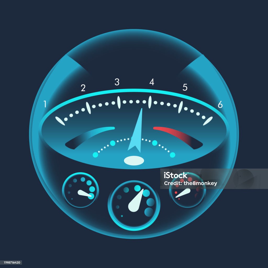 대시 보드에 대한 격리 된 속도계 속도 및 미래 속도계를 측정하기위한 장치 차량 패널화살표 또는 포인터가있는 기술 게이지 웹 다운로드 속도  표지판 계기판-차량 부분에 대한 스톡 벡터 아트 및 기타 이미지 -