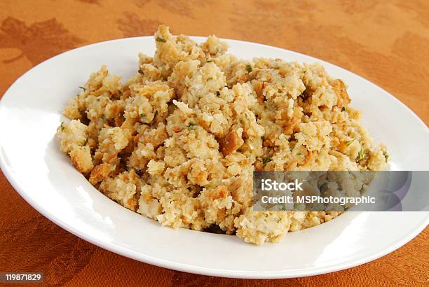 Bowl Of Stuffing Stock Photo - Download Image Now - Bowl, Bread, Breadcrumbs