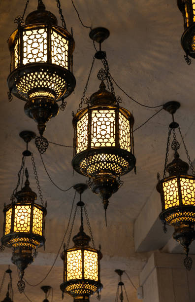 istock Beautiful lamps made in oriental style. 1198719603