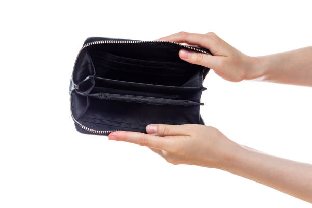 istock hands with empty wallet isolated on white , bankruptcy, debt 1198721125