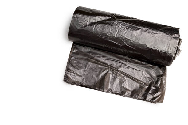 istock roll of plastic garbage bags, sorting and recycling of household waste, biodegradable plastic 1198721177